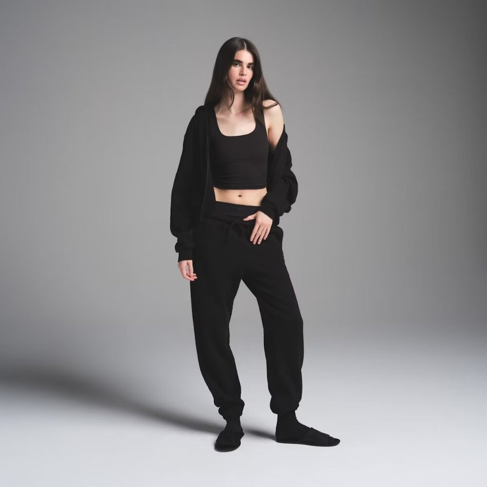 NEW WITH TAGS | SKIMS COTTON FLEECE CLASSIC JOGGER | ONYX - SIZE XL